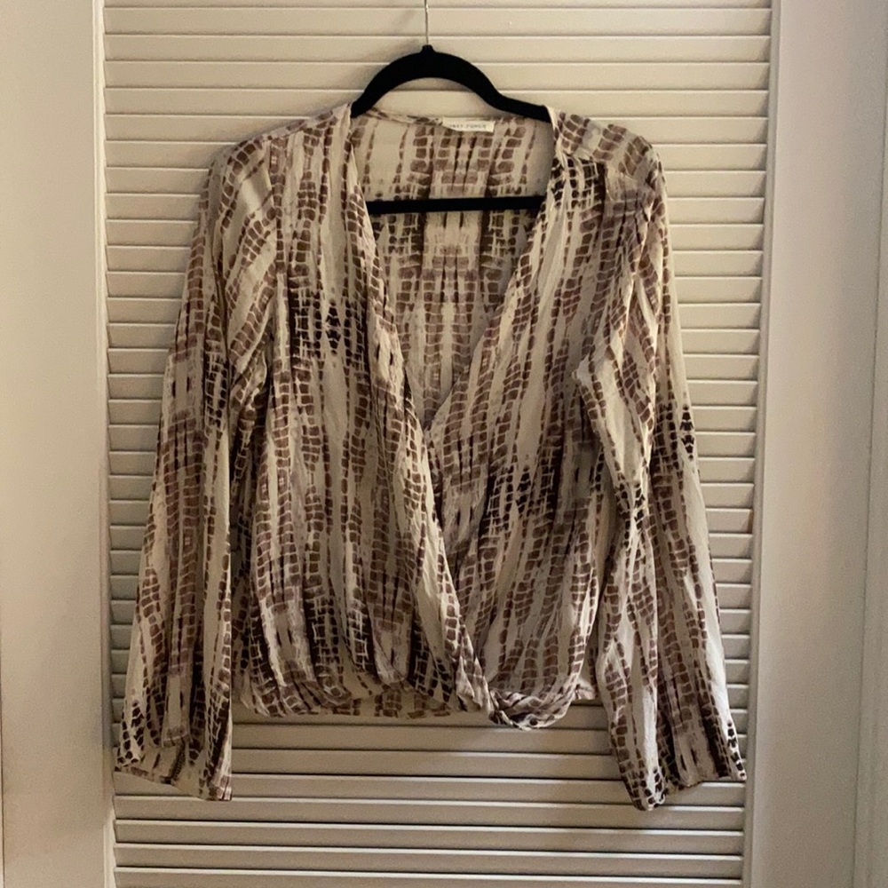 Tie Dye Wrap Top